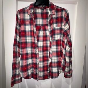 Red and White Plaid Flannel